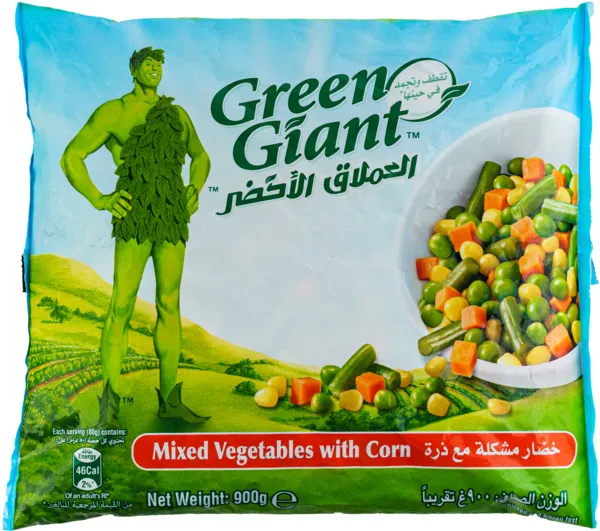 العملاق الأخضر خضار مشكله مع ذرة 900جم