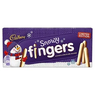 Cadbury Snowy Milk & White Chocolate Fingers 115G