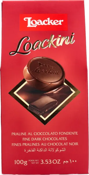 Loacker Loackini Wafer Dark Chocolate 100G