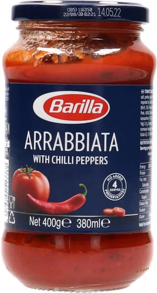 Barilla Arrabbiata Sauce With Chili Peppers 400G