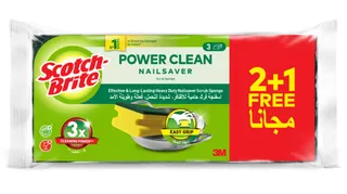 Scotch Brite Heavy Duty Comfort Nailsaver 2+1