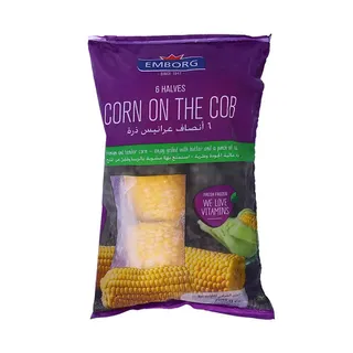 Emborg 6 Halves Corn On The Cob 750G