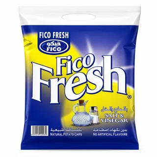 Fico Fresh Salt & Vinegar Potato Chips 20X16G