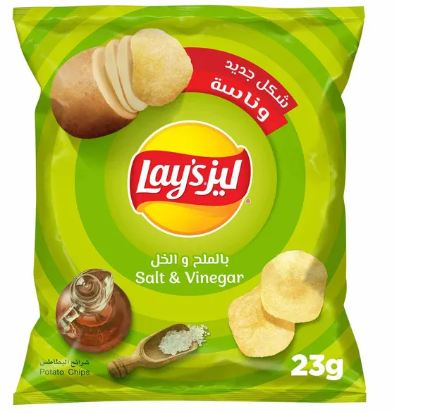 Lay's Salt & Vinegar Potato Chips 23G