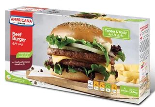Americana Beef Burger With Arabic Spices 4X224G