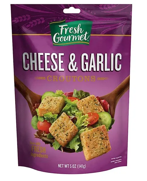 Fresh Gourmet Croutons Premium Cheese & Garlic 141G