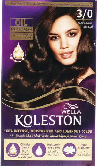 Wella Koleston Hair Color Creme Dark Brown 3/0 50Ml