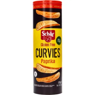 Schar Gluten Free Curvies Paprika Flavored Chips 170G