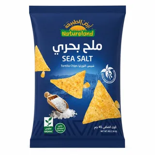 أرض الطبيعة التورتيلا بملح البحر 45 جم