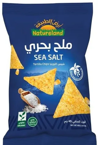 Natureland Sea Salted Tortilla Chips 45G