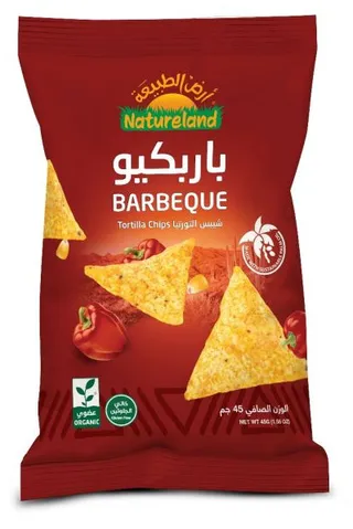 Natureland Barbeque Flavored Tortilla Chips 45G
