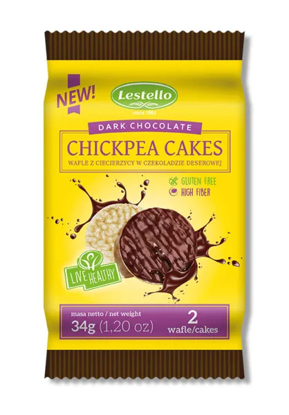 Lestello Chickpea Cakes With Dark Chocolate 34G