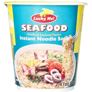 Lucky Me! Instant Noodle Soup Seafood Flavor 70G