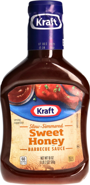 Kraft Sweet Honey Barbecue Sauce 510G
