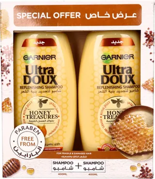 غارنييه ألترا دو شامبو بفوائد العسل القيمة 400X2 مل