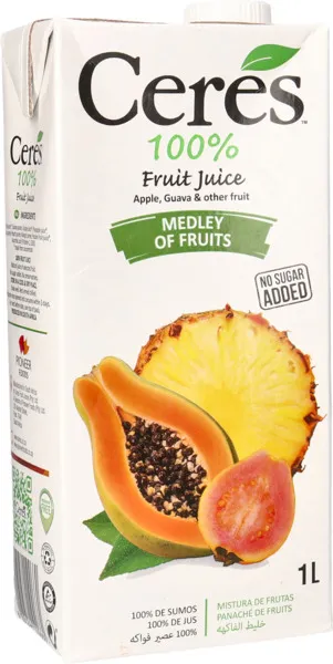 Ceres 100% Fruit Juice Medley Of Fruits 1L