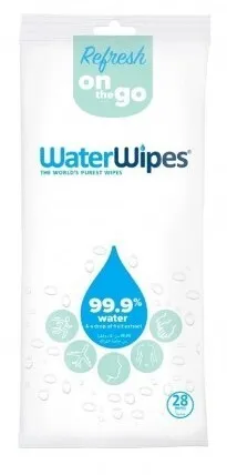 WaterWipes Refresh On The Go Wipes 28's