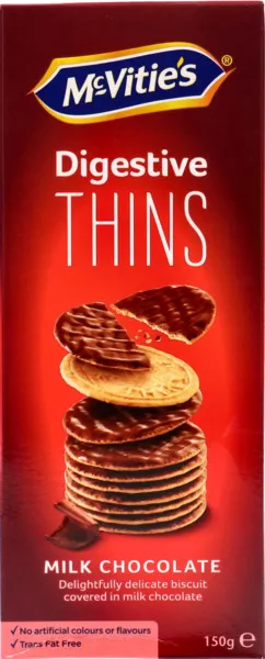 McVitie's Digestive Milk Chocolate Thins 150G