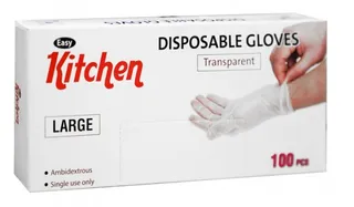 Easy Kitchen Transparent Disposable Gloves 100's
