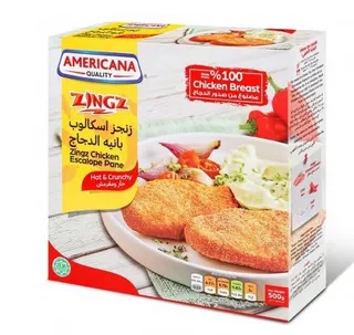 Americana Very Hot Chicken Escalope Pane 500G