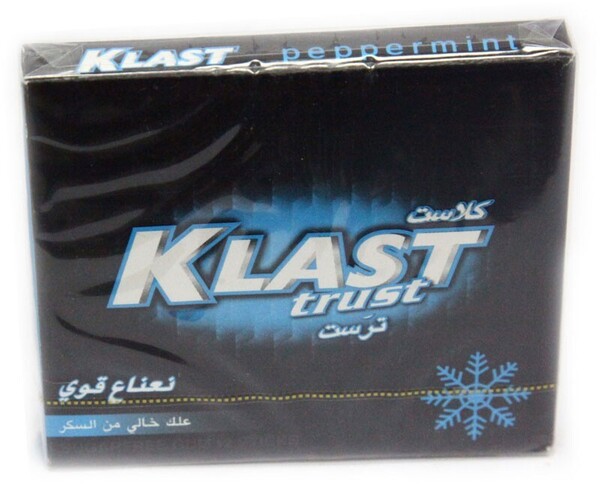 Klast Peppermint Sugar Free Gum 10X12's