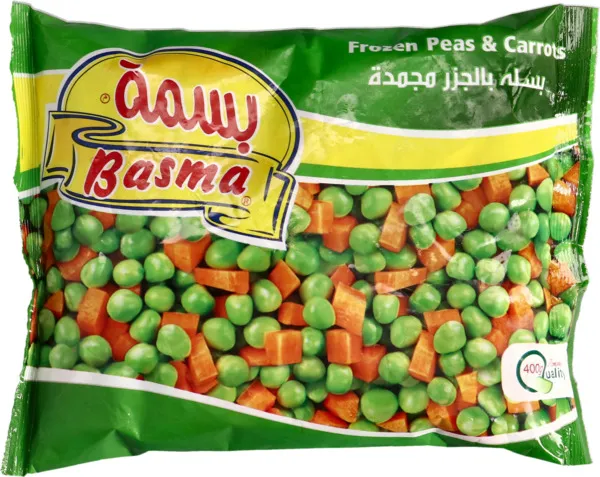 Basma Frozen Peas & Carrots 400G