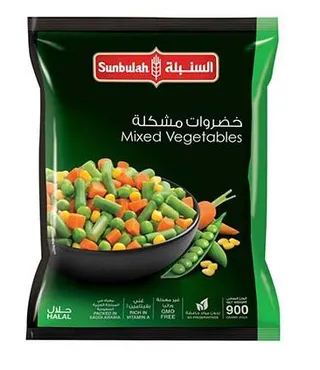 سنبلة خضار مشكل بالذرة مجمد 900 جم