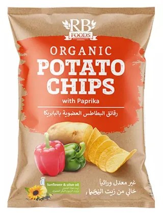 Rb Foods Organic Paprika Potato Chips 40G