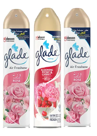 Glade Rose 2x300ml + Blooming Peony & Cherry 300ml Combo