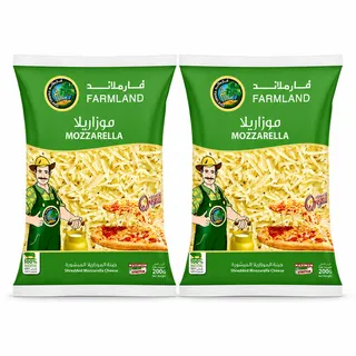 فارم لاند جبنة موزاريلا أصلية مبشورة 200X2 جم