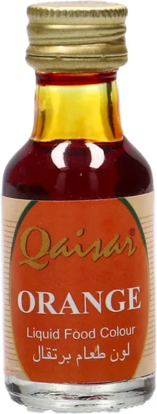 Qaisar Orange Liquid Food Color 28Ml