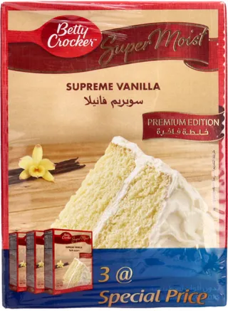 Betty Crocker Super Moist Supreme Vanilla Cake Mix 3X510G