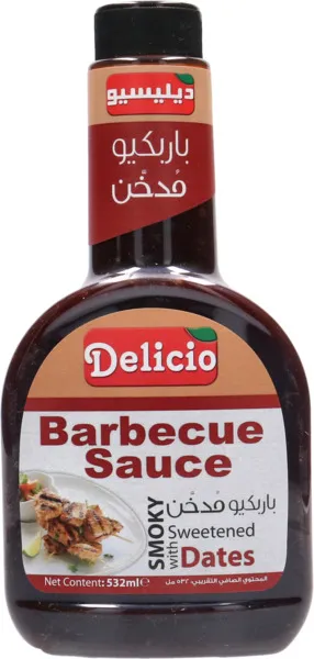 Delicio Smoky Barecue Sauce With Sweetened Dates  532Ml