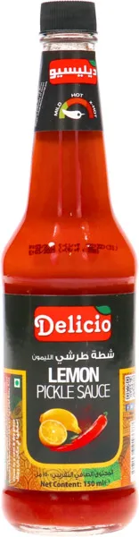 Delicio Mild Lemon Pickle Sauce 150Ml
