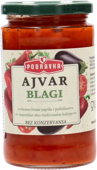 Podravka Ajvar Blagi Sauce 350G
