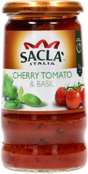 Sacla Cherry Tomato & Basil Sauce 350G