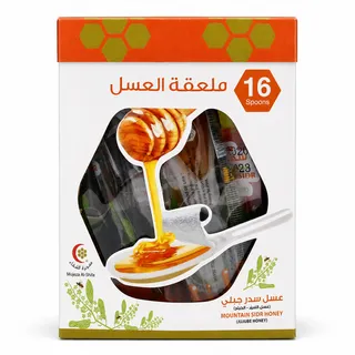 معجزة ملاعق عسل السدر الجبلي 10X16 جم