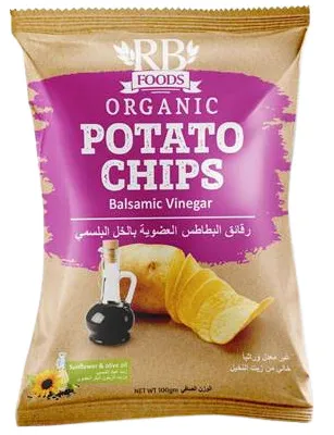 Rb Foods Organic Balsamic Vinegar Potato Chips 40G