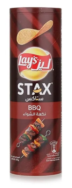 Lay's Stax Barbecue Potato Chips 170G
