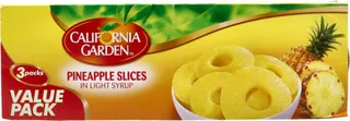 California Garden Pineapple Slices In Light Syrup 3X227G