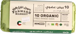 سوق المزارعين بيض عضوي 10 بيضات
