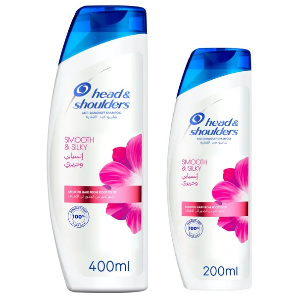 Head & Shoulders Smooth & Silky Shampoo 400Ml + 200Ml