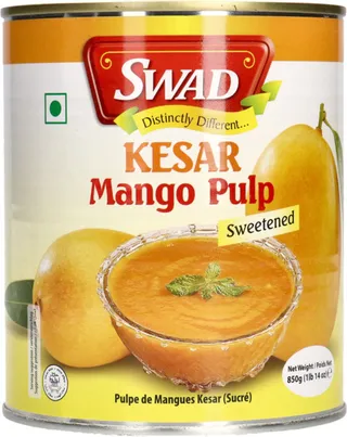 Swad Kesar Sweetened Mango Pulp 850G
