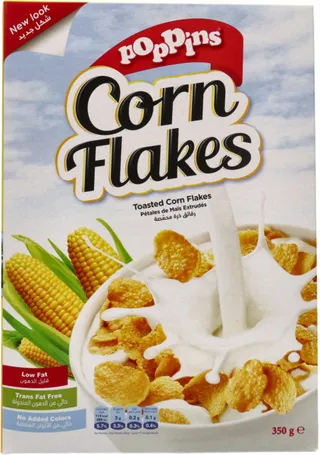 Poppins Corn Flakes Cereal 350G