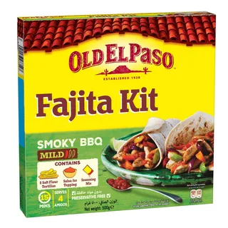 Old El Paso Smoky BBQ Fajita Kit 500G