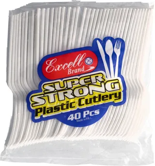 Excell Brand Super Strong Plastic Forks 40's