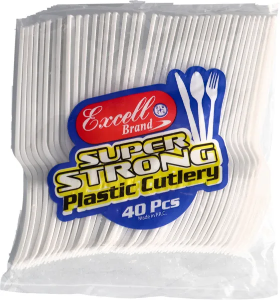 Excell Brand Super Strong Plastic Forks 40's