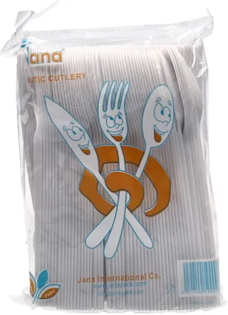 Jana White Plastic Spoons 100's