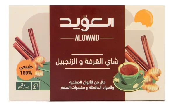 العويد شاي القرفة بالزنجبيل 25 فتلة