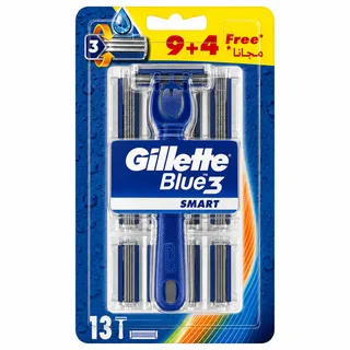 Gillette Blue 3 Smart Disposable Razors 13Pcs
